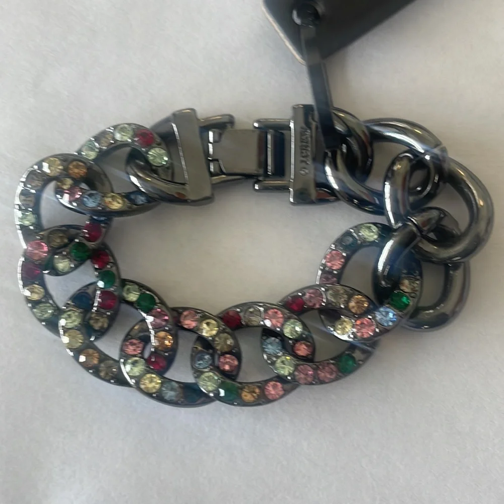 J Crew colorful pave bracelet. Sold out online. - Picture 3 of 3